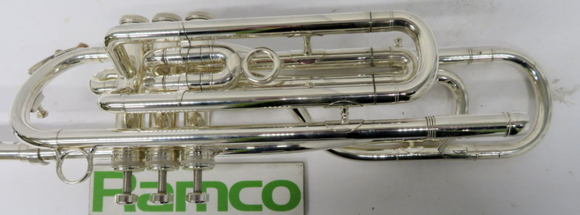 Besson International BE707 Fanfare Trumpet With Case. Serial Number: 883173. Please Note T - Image 11 of 16