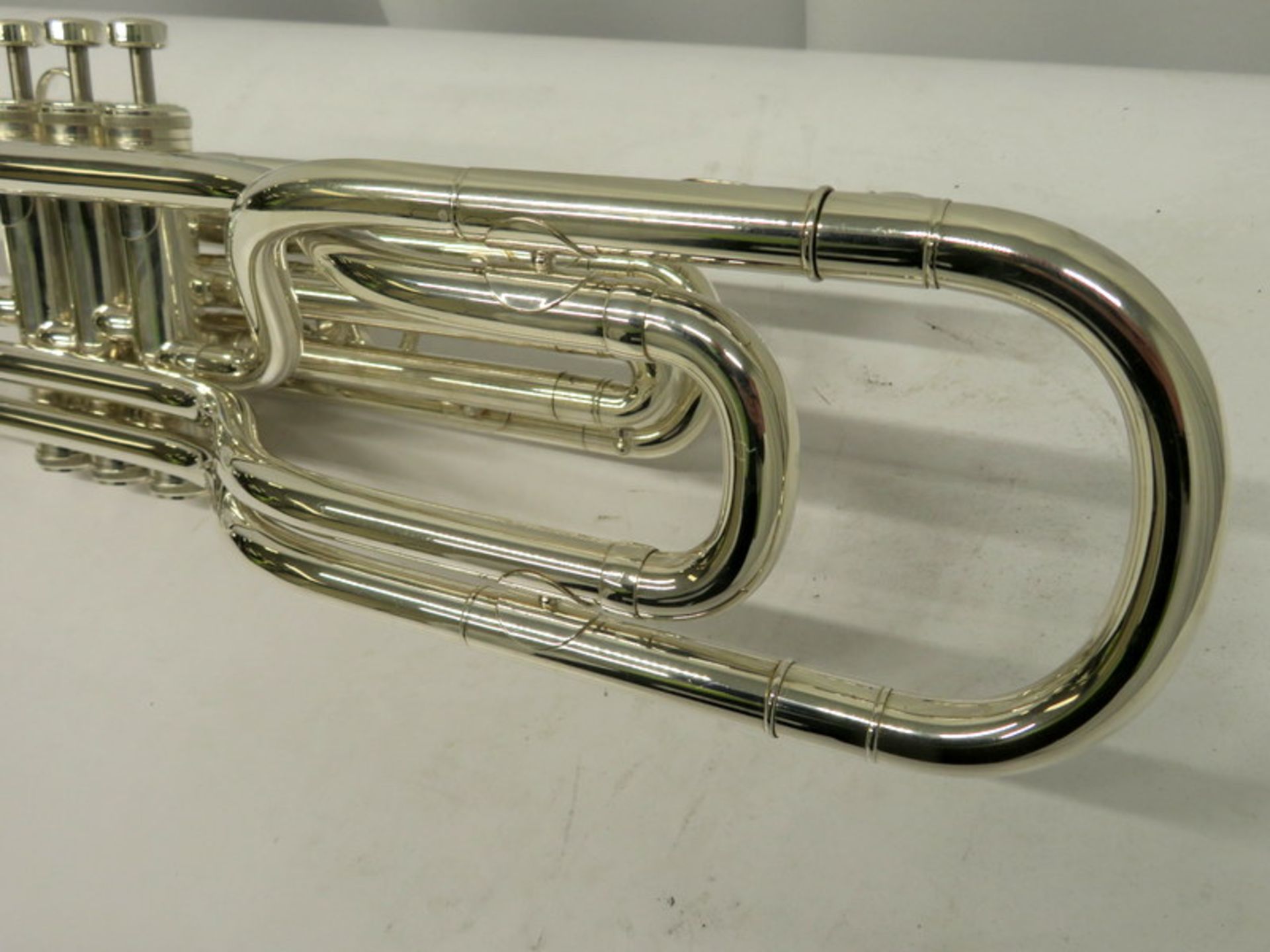 Besson International BE707 Fanfare Trumpet With Case. Serial Number: 883327. Please Note T - Image 8 of 16