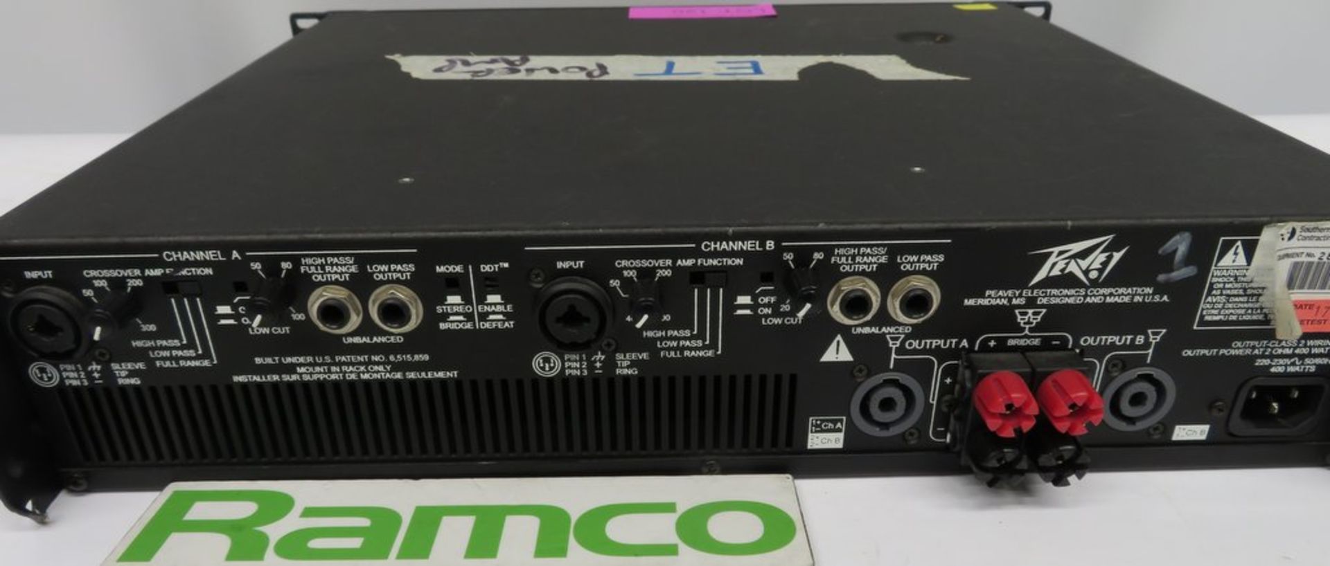 Peavey CS800H 800w Stereo Power Amplifier. - Image 5 of 5