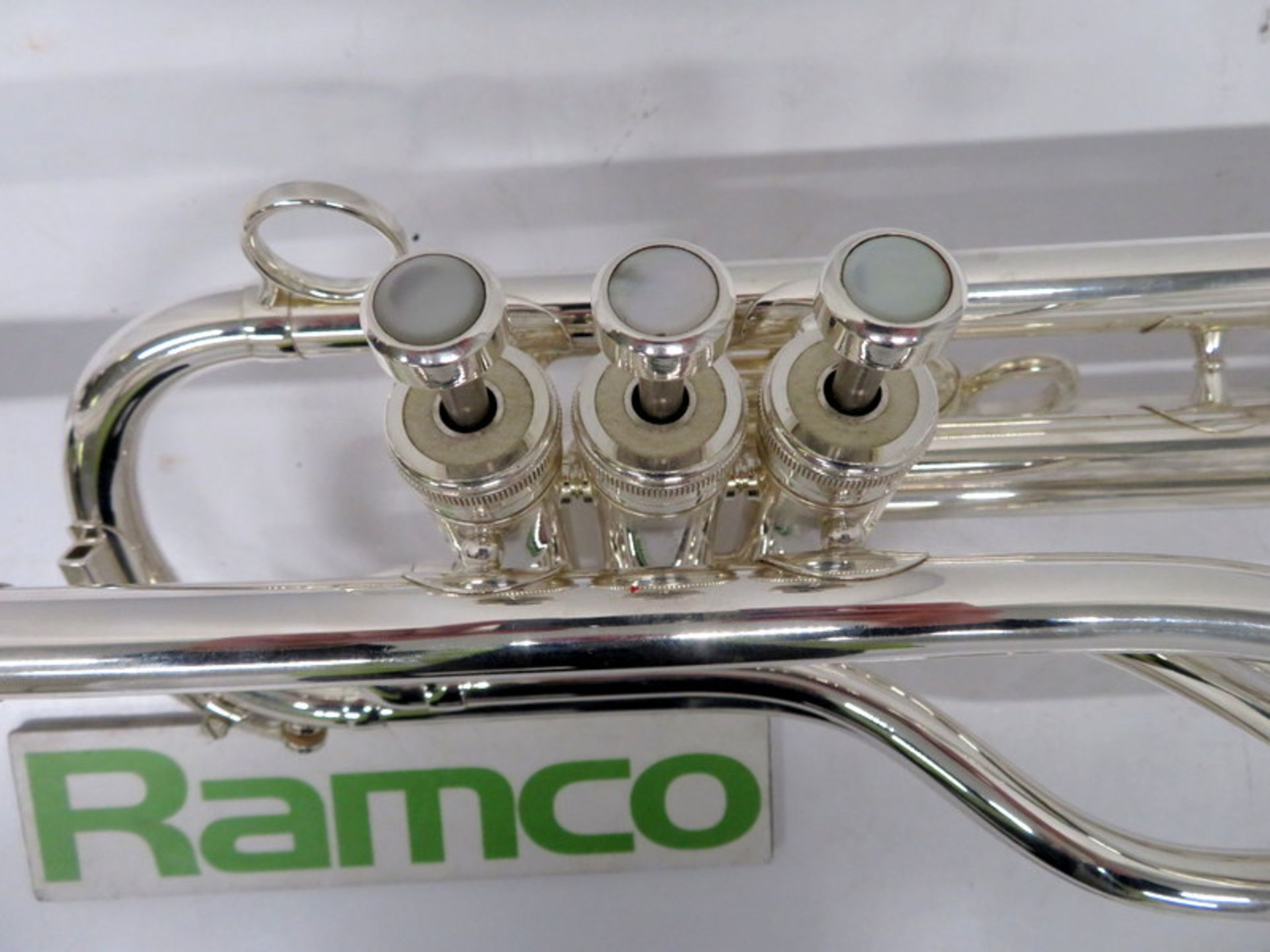 Besson International BE707 Fanfare Trumpet With Case. Serial Number: 883173. Please Note T - Image 8 of 16