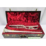 Boosey & Hawkes Imperial Fanfare Trumpet With Case. Serial Number: 335204. Please Note T