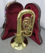 Besson BE982 Sovereign Bass Upright Tuba With Case. Serial Number: 07300670. Please Note T