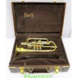 Bach Stradivarius 184 Cornet With Case. Serial Number: 568149. Please Note That This Item