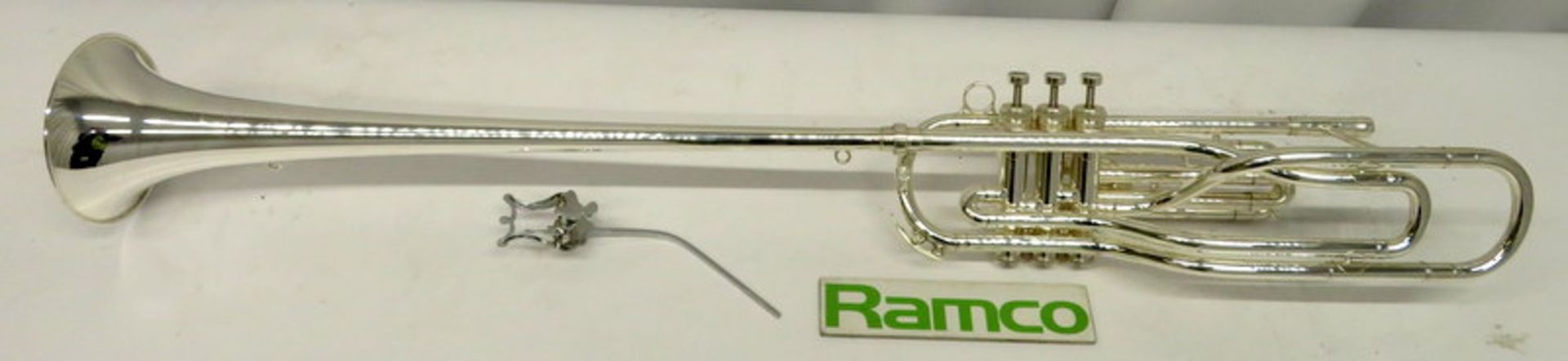 Besson International BE707 Fanfare Trumpet With Case. Serial Number: 883173. Please Note T - Image 3 of 16