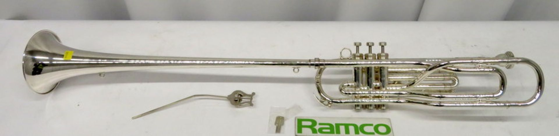 Besson International BE707 Fanfare Trumpet With Case. Serial Number: 867451. Please Note T - Image 3 of 17