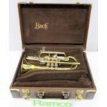 Bach Stradivarius 184 Cornet With Case. Serial Number: 551026. Please Note That This Item