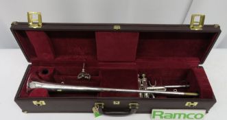 Besson International BE706 Fanfare Trumpet With Case. Serial Number: 885306. Please Note T