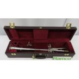 Besson International BE706 Fanfare Trumpet With Case. Serial Number: 885306. Please Note T