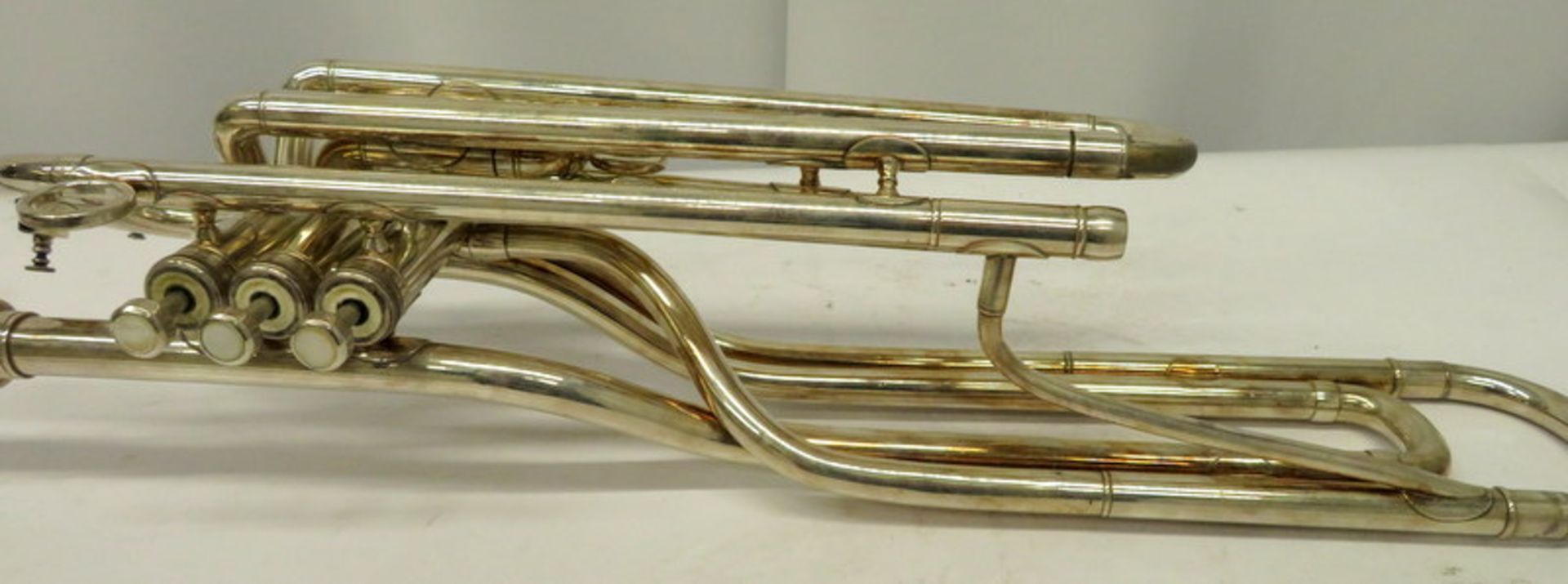 Boosey & Hawkes Imperial Fanfare Trumpet With Case. Serial Number: 591890. Please Note T - Image 10 of 14