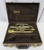 Vincent Bach Stradivarius 184 cornet with case. Serial Number: 540753. Please note that th