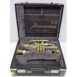 York Preference 302 cornet with case. Serial number: 503102. Please note that this item i