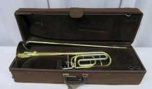 Vincent Bach Stradivarius 42 tenor trombone with case. Serial Number: 82496. Please note t