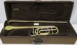 Vincent Bach Stradivarius 42 tenor trombone with case. Serial Number: 15461. Please note t