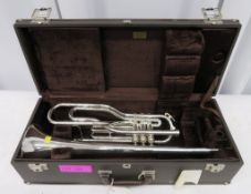 Besson BE707 International tenor trombone with case. Serial number: 862777. Please note t