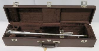 Boosey & Hawkes Imperial fanfare trumpet with case. Serial number: 516764. Please note th