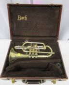 Vincent Bach Stradivarius 184 ML cornet with case. Serial Number: 603640. Please note that