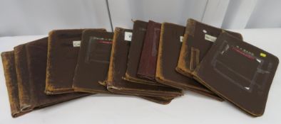 12x soft leather music pouches - closed 15" x 12".