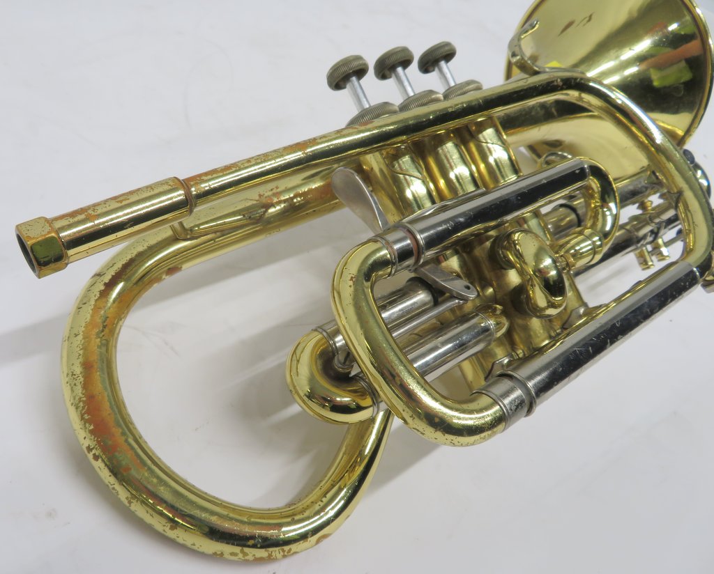 Bach Stradivarius 184 ML cornet with case. Serial number: 639825. Please note that this i - Image 10 of 15