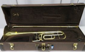 Vincent Bach Stradivarius 42 tenor trombone with case. Serial Number: 82911. Please note t