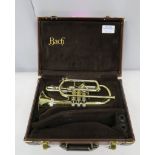 Bach Stradivarius 184 ML cornet with case. Serial number: 602971. Please note that this i