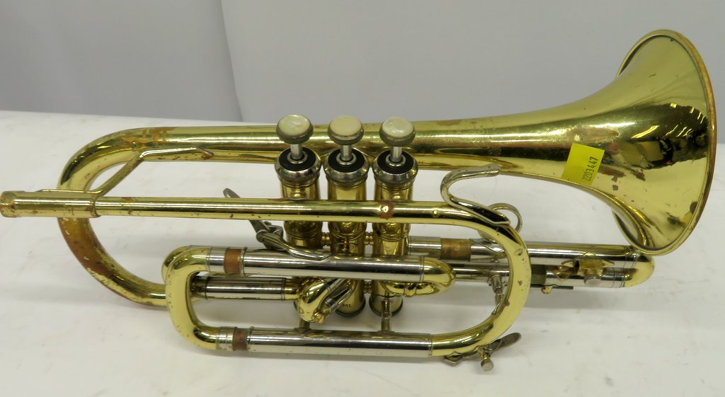 Bach Stradivarius 184 ML cornet with case. Serial number: 511745. Please note that this i - Image 3 of 19