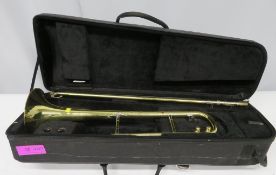 Rath R3 trombone with case. Serial number: R3042. Please note that this item is sold as se