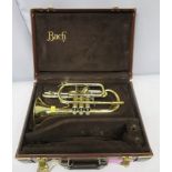 Bach Stradivarius 184 ML cornet with case. Serial number: 639825. Please note that this i