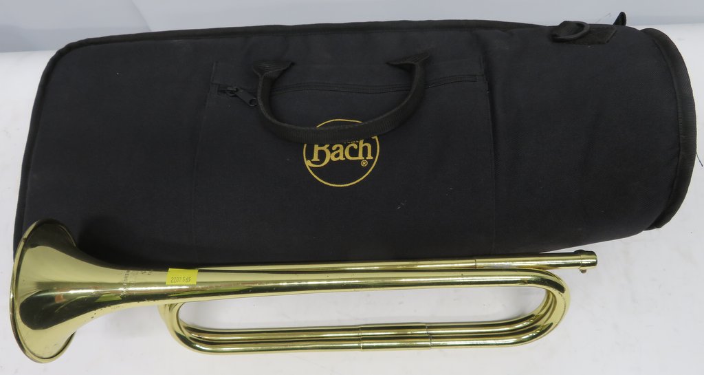 BBIM Ltd 1977 cavalry trumpet with case. Please note that this item is sold as seen with n - Image 2 of 9