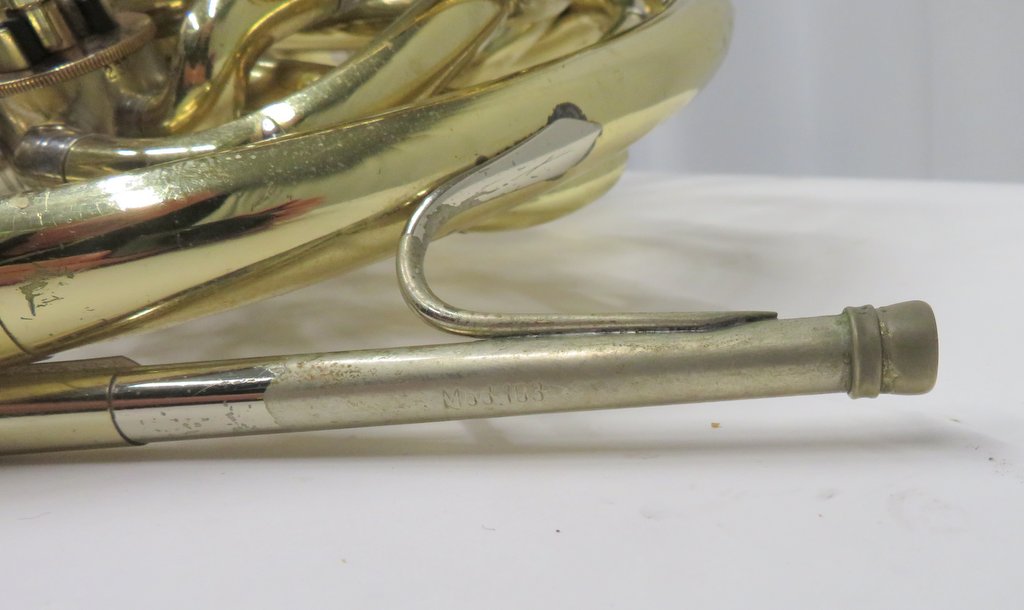 GebrAlexander Mainz 103 french horn with case. Serial number 18718