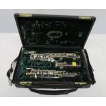 Howarth of London oboe with case. Serial number: 5810. Please note that this item is sold