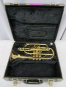 Yamaha Xeno YCR8335G cornet with case. Serial number: 997596. Please note that this item