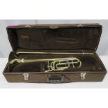 Vincent Bach Stradivarius 42 tenor trombone with case. Serial Number: 19156. Please note t