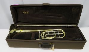Vincent Bach Stradivarius 42 tenor trombone with case. Serial number: 34465. Please note t