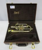 Bach Stradivarius 184 L cornet with case. Serial number: 551029. Please note that this it