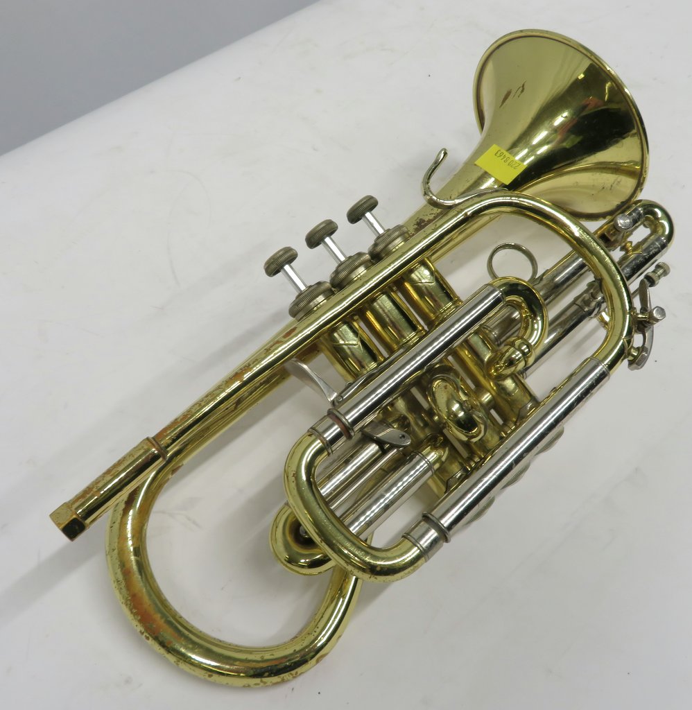 Bach Stradivarius 184 ML cornet with case. Serial number: 639825. Please note that this i - Image 4 of 15