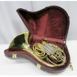 Gebr-Alexander Mainz 103 french horn with case. Serial number: 18718. Please note that thi