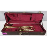 Besson Sovereign 944GS trombone with case. Serial number 841021. Please note that this it