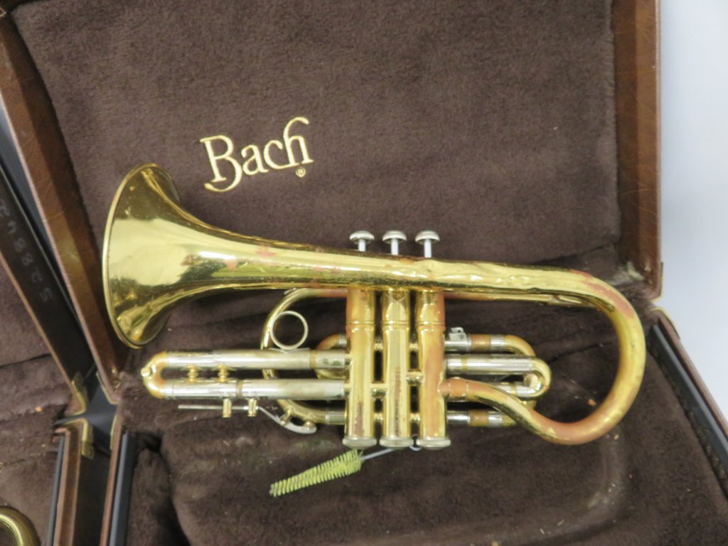 4x Vincent Bach Stradivarius 184 cornets with cases. Serial Numbers: 519302, 528842, 58489 - Image 4 of 30