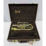 Bach Stradivarius 184 ML cornet with case. Serial number: 511745. Please note that this i