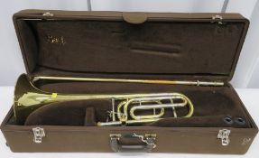 Vincent Bach Stradivarius 42 tenor trombone with case. Serial Number: 18726. Please note t