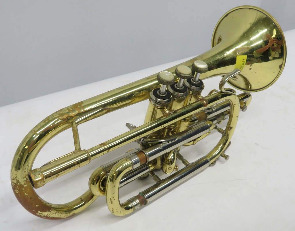 Bach Stradivarius 184 ML cornet with case. Serial number: 511745. Please note that this i - Image 4 of 19