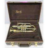 Bach Stradivarius 184 ML cornet with case. Serial number: 540732. Please note that this i