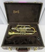 Vincent Bach Stradivarius 184 ML cornet with case. Serial Number: 680798. Please note that