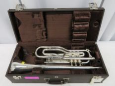 Besson BE708 International bass tenor trombone with case. Serial number: 864556. Please n