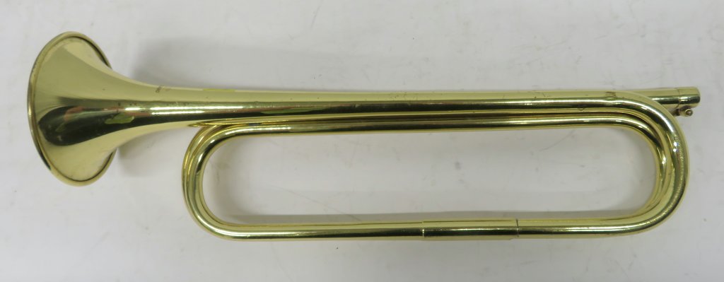 BBIM Ltd 1977 cavalry trumpet with case. Please note that this item is sold as seen with n - Image 3 of 9