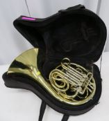 Paxman 25L french horn with case. Serial number: 4460. Please note that this item is sold