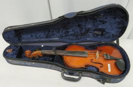 Blessing number 12 violin with case. 15 1/2 inch body. Please note that this item is sold