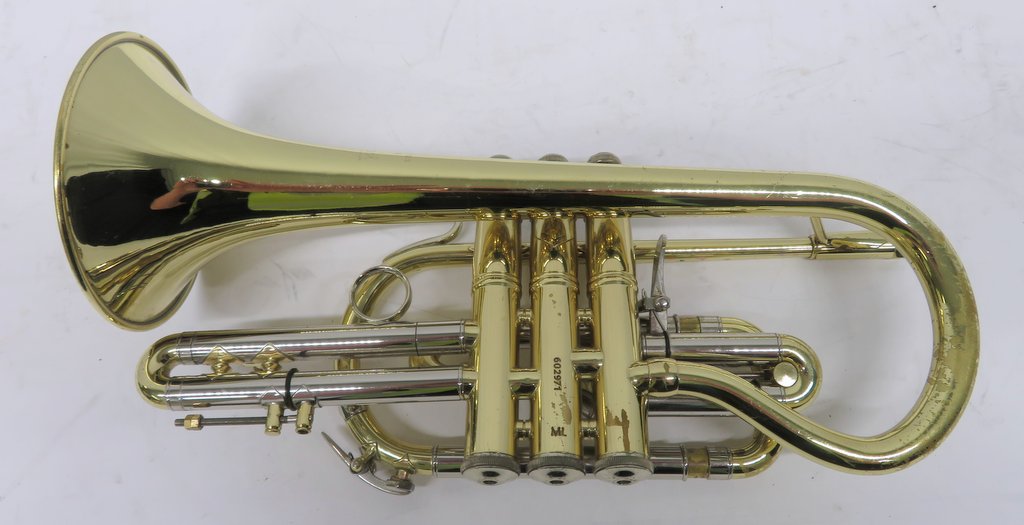Bach Stradivarius 184 ML cornet with case. Serial number: 602971. Please note that this i - Image 11 of 14