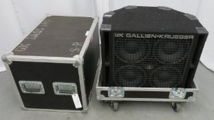 Gallien Krueger 410RBH/8 800w bass amp in flight case.