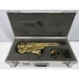 Henri Selmer Super Action 80 Series 2 alto saxophone with case. Serial number: N.532176.